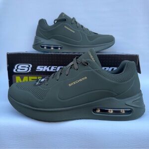 Skechers Olive Green Air-Cushioned Sneakers Memory Foam Size 11